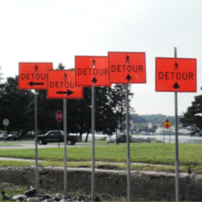 Panneaux de détours